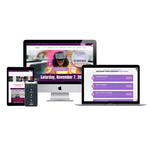 Crowning Lupus website on responsive layout design for all devices