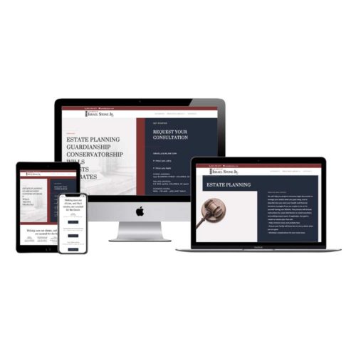 Law Office of Israel Stone Jr. website on responsive layout design for all devices